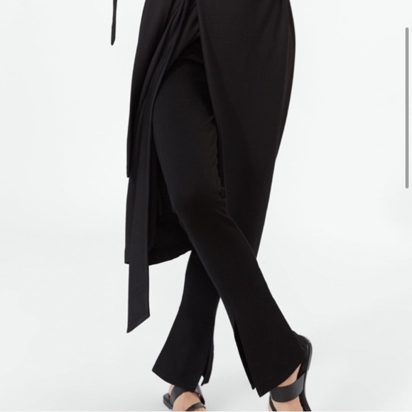 Zara Straight cut pants with slits - Picture 2 of 3